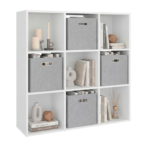 English Elm Brookfield 9 Cube Open Shelf Organizer Modern 3X3 Grid Storage for Any Room B128P611049