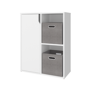 English Elm Fairmont Cube Organizer Open Cubbies and Enclosed Cabinets for Modern Living Spaces B128P611051