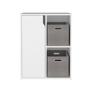 English Elm Fairmont Cube Organizer Open Cubbies and Enclosed Cabinets for Modern Living Spaces B128P611051