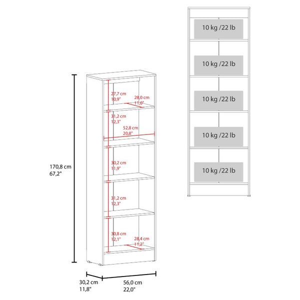 English Elm Briar Tall Pantry Cabinet Two-Tone Oak Finish Slim Kitchen Storage Organizer White and Natural Oak B128P615433
