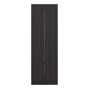 English Elm Briar Tall Pantry Cabinet Two-Tone Oak Finish Slim Kitchen Storage Organizer Wenge B128P615435