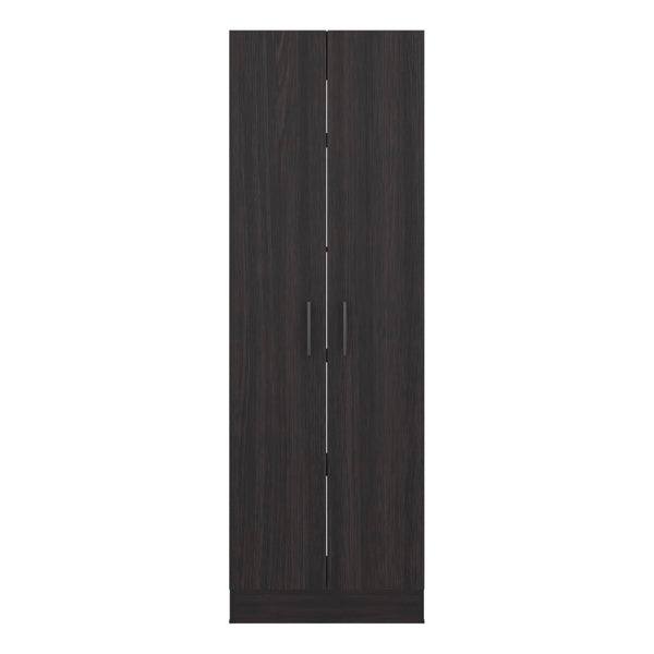 English Elm Briar Tall Pantry Cabinet Two-Tone Oak Finish Slim Kitchen Storage Organizer Wenge B128P615435