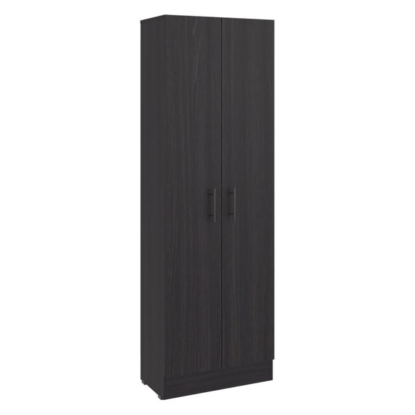 English Elm Briar Tall Pantry Cabinet Two-Tone Oak Finish Slim Kitchen Storage Organizer Wenge B128P615435