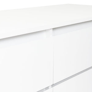 English Elm Olimpo Set of Two 6-Drawer Dressers with Metal Legs for Modern Bedroom Storage B128S00299