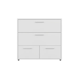 English Elm Kiruna Pair of Slim Engineered Wood Dressers Hardware Free Modern Bedroom Storage B128S00306