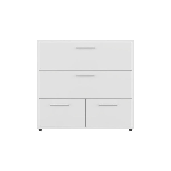 English Elm Kiruna Pair of Slim Engineered Wood Dressers Hardware Free Modern Bedroom Storage B128S00306