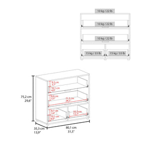 English Elm Kiruna Pair of Slim Engineered Wood Dressers Hardware Free Modern Bedroom Storage B128S00306