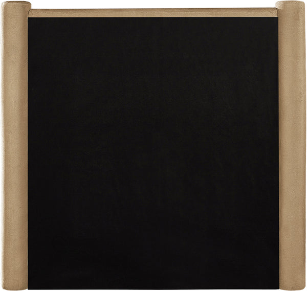 Elias Camel Velvet Twin Bed B1298Camel-T Meridian Furniture