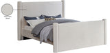 Elias Cream Velvet Full Bed B1298Cream-F Meridian Furniture