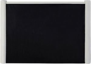 Elias Cream Velvet Full Bed B1298Cream-F Meridian Furniture