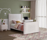 Elias Cream Velvet Twin Bed B1298Cream-T Meridian Furniture