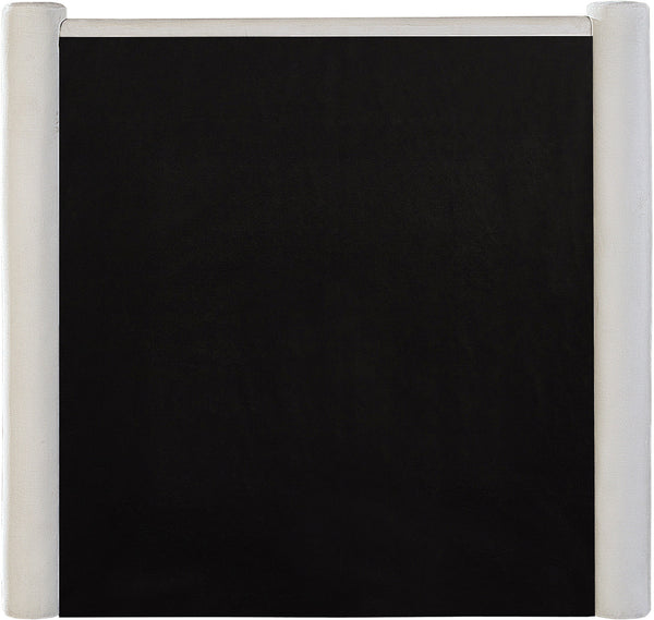 Elias Cream Velvet Twin Bed B1298Cream-T Meridian Furniture