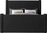 Elias Black Boucle Fabric Full Bed B1299Black-F Meridian Furniture