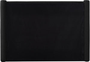 Elias Black Boucle Fabric Full Bed B1299Black-F Meridian Furniture