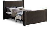 Elias Brown Boucle Fabric Full Bed B1299Brown-F Meridian Furniture