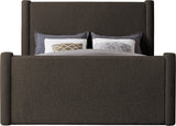 Elias Brown Boucle Fabric Full Bed B1299Brown-F Meridian Furniture