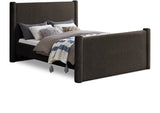 Elias Brown Boucle Fabric Queen Bed B1299Brown-Q Meridian Furniture