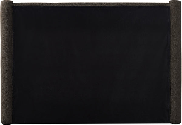 Elias Brown Boucle Fabric Queen Bed B1299Brown-Q Meridian Furniture