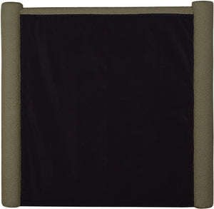 Elias Olive Green Boucle Fabric Twin Bed B1299Olive-T Meridian Furniture