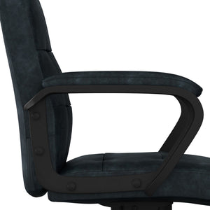 English Elm Brewer Tufted Faux Leather Swivel Chair with Adjustable Height for Home Office B136P159014