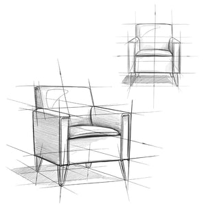 English Elm Warren Mid-century Accent Chair Woven Slipcover Hairpin Legs Living Room Seating B136P159928
