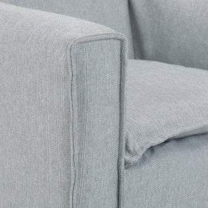 English Elm Warren Mid-century Accent Chair Woven Slipcover Hairpin Legs Living Room Seating B136P159928