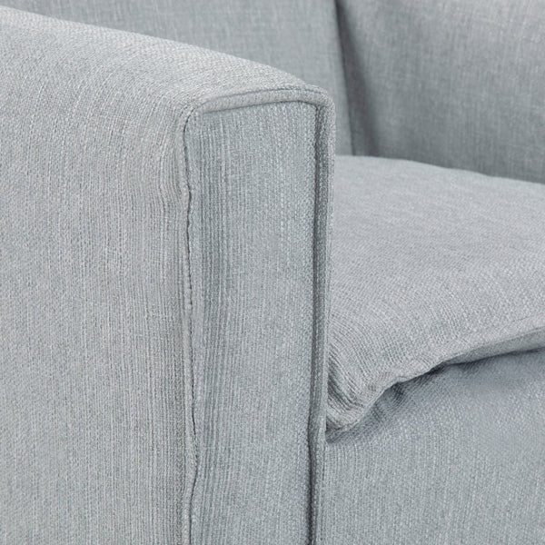 English Elm Warren Mid-century Accent Chair Woven Slipcover Hairpin Legs Living Room Seating B136P159928