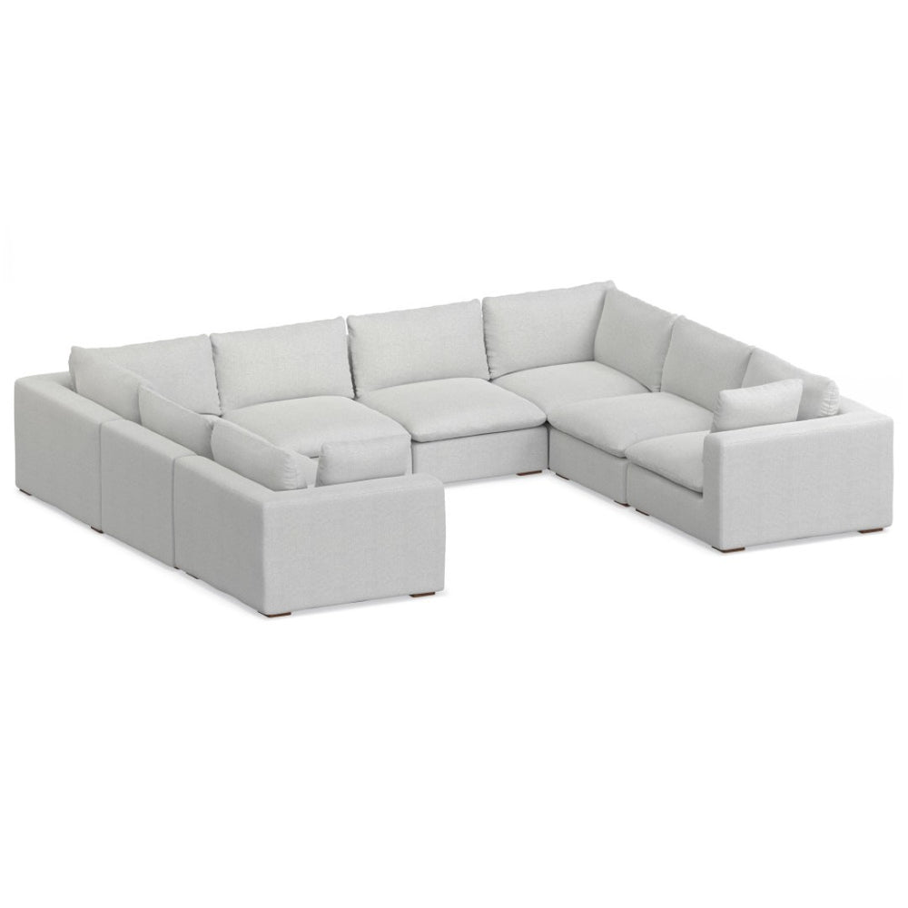 English Elm Jasmine U-shaped Modular Sectional with Performance Fabric for Large Living Rooms B136P199219
