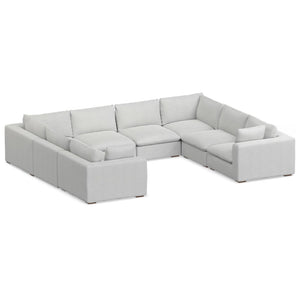 English Elm Jasmine U-shaped Modular Sectional with Performance Fabric for Large Living Rooms B136P199219