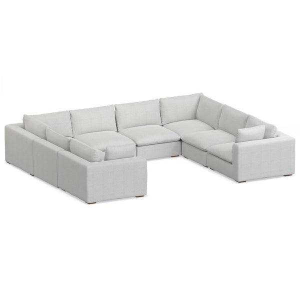 English Elm Jasmine U-shaped Modular Sectional with Performance Fabric for Large Living Rooms B136P199219