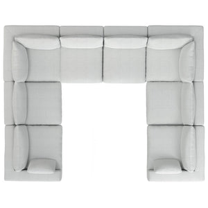 English Elm Jasmine U-shaped Modular Sectional with Performance Fabric for Large Living Rooms B136P199219