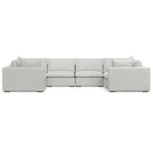 English Elm Jasmine U-shaped Modular Sectional with Performance Fabric for Large Living Rooms B136P199219