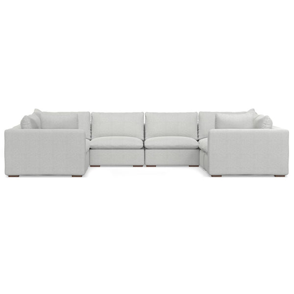 English Elm Jasmine U-shaped Modular Sectional with Performance Fabric for Large Living Rooms B136P199219