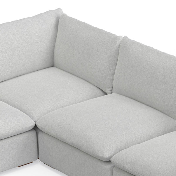 English Elm Jasmine U-shaped Modular Sectional with Performance Fabric for Large Living Rooms B136P199219