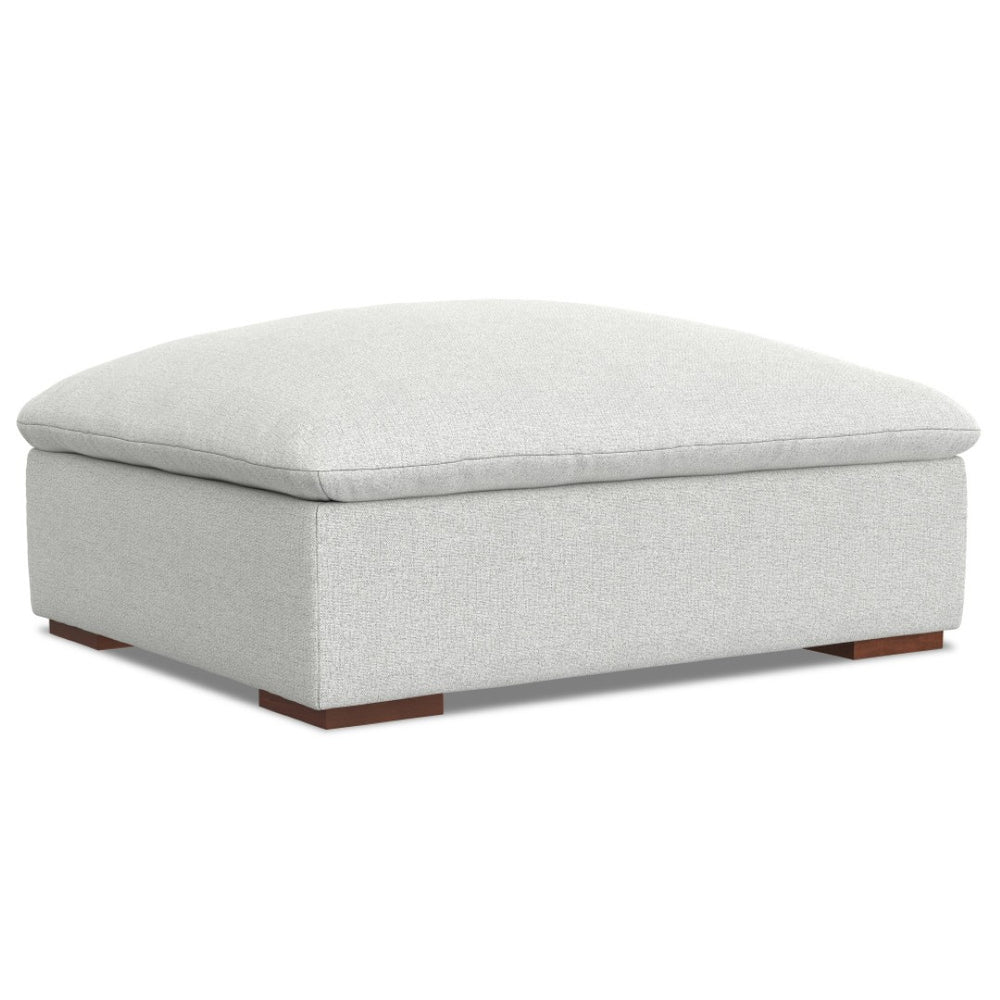 English Elm Jasmine Pillow Top Ottoman Upholstered in Performance Fabric for Modular Living B136P203421