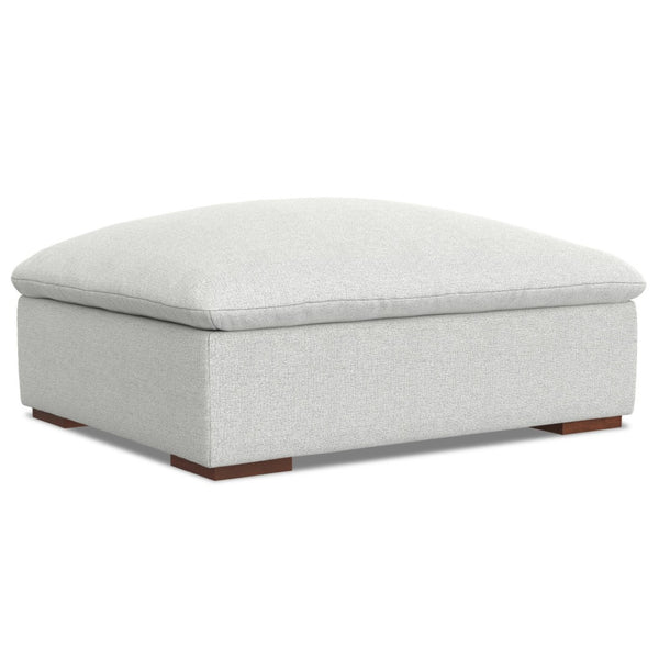 English Elm Jasmine Pillow Top Ottoman Upholstered in Performance Fabric for Modular Living B136P203421