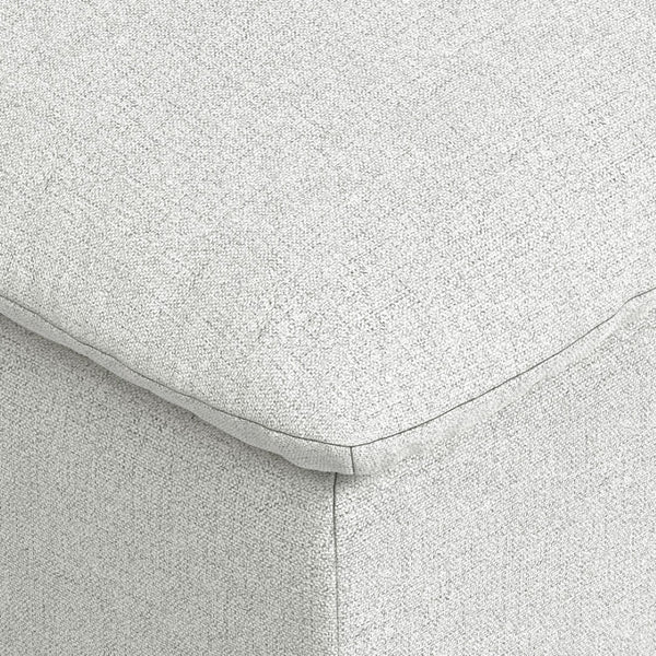 English Elm Jasmine Pillow Top Ottoman Upholstered in Performance Fabric for Modular Living B136P203421