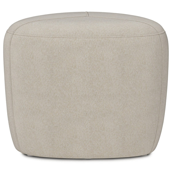 English Elm Moore Tufted Linen Look Square Ottoman Compact Accent Footstool for Living Room B136P203422
