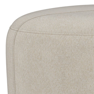 English Elm Moore Tufted Linen Look Square Ottoman Compact Accent Footstool for Living Room B136P203422