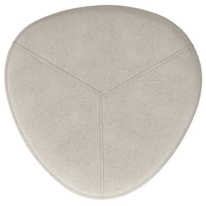 English Elm Moore Tufted Linen Look Square Ottoman Compact Accent Footstool for Living Room B136P203422