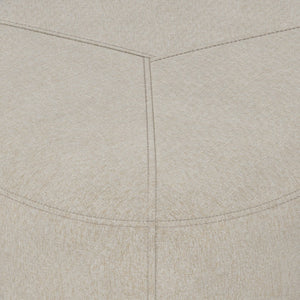English Elm Moore Tufted Linen Look Square Ottoman Compact Accent Footstool for Living Room B136P203422