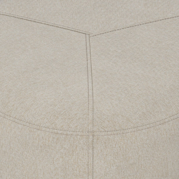 English Elm Moore Tufted Linen Look Square Ottoman Compact Accent Footstool for Living Room B136P203422
