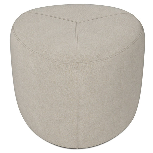 English Elm Moore Tufted Linen Look Square Ottoman Compact Accent Footstool for Living Room B136P203422