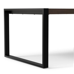 English Elm Mckenzie Solid Mango Wood Dining Table with Iron Legs Modern Industrial Style B136P266911