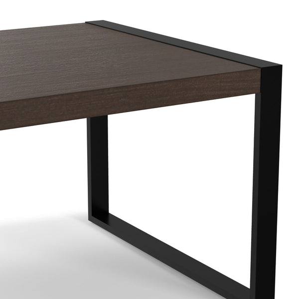 English Elm Mckenzie Solid Mango Wood Dining Table with Iron Legs Modern Industrial Style B136P266911