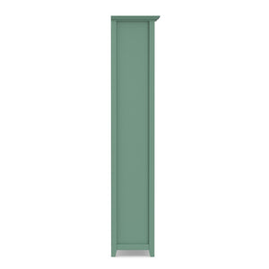 English Elm Amherst Solid Pine Five Shelf Bookcase with Molding Detail for Home Office Display Sage Green B136P510057