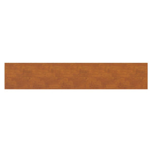 English Elm Draper Mid-Century Modern Low Bookcase Solid Wood Teak Finish Six Shelf Living Room B136P510060