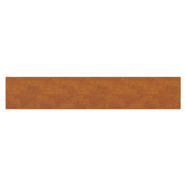 English Elm Draper Mid-Century Modern Low Bookcase Solid Wood Teak Finish Six Shelf Living Room B136P510060