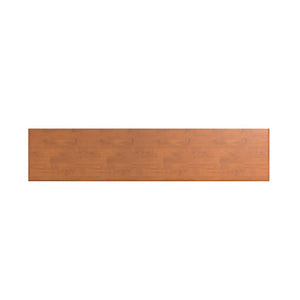 English Elm Draper Solid Wood Six Shelf Bookcase with Tapered Legs Mid-century Modern Teak Finish B136P510061