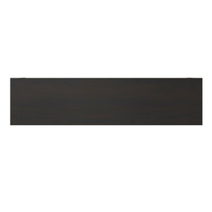 English Elm Amherst Wide Low Profile Solid Wood Bookcase with Tapered Legs for Living Rooms Brown B136P510063